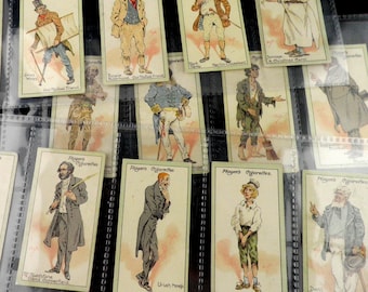 Characters from Dickens ( 2nd series ) Cigarette Cards by John Player Set of 25 Issued in 1914  History Literature Charles Dickens   Rare
