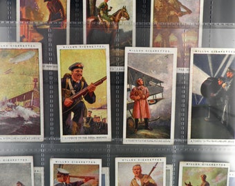 Britains Part in the War Cigarette Cards by WD and HO Wills Set of 24 Issued in 1917 Military Army War Rare Collectable