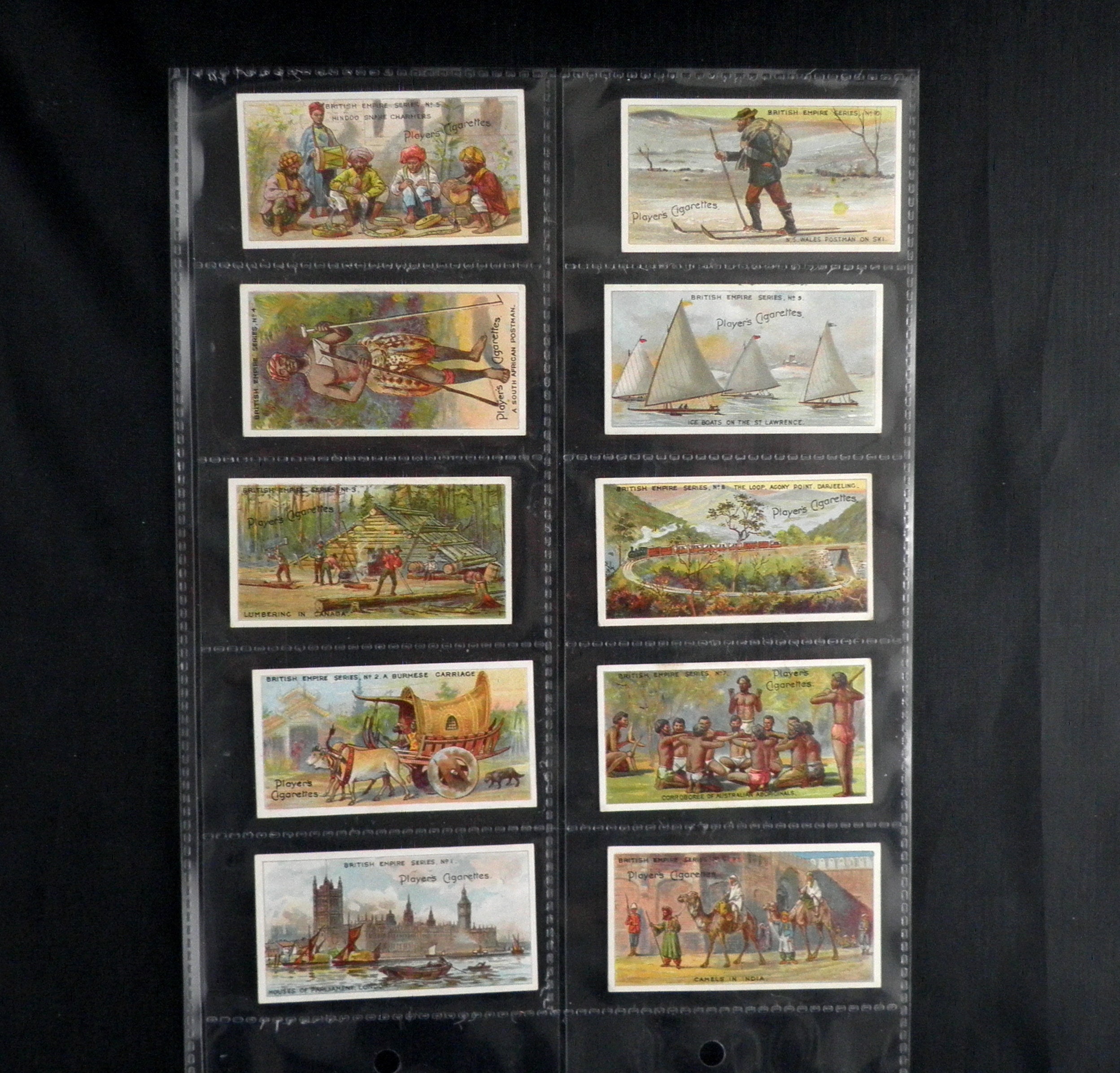 British Empire Series Cigarette Cards by John Player Set of 50 Issued in  1904 History Culture Empire Countries Queens Rare