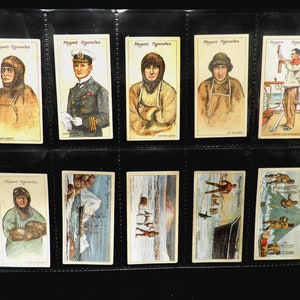 Polar Exploration ( Series 2 ) Cigarette Cards by John Player Set of 25 Issued in 1916  History Polar Explorers Scott Oates  Rare