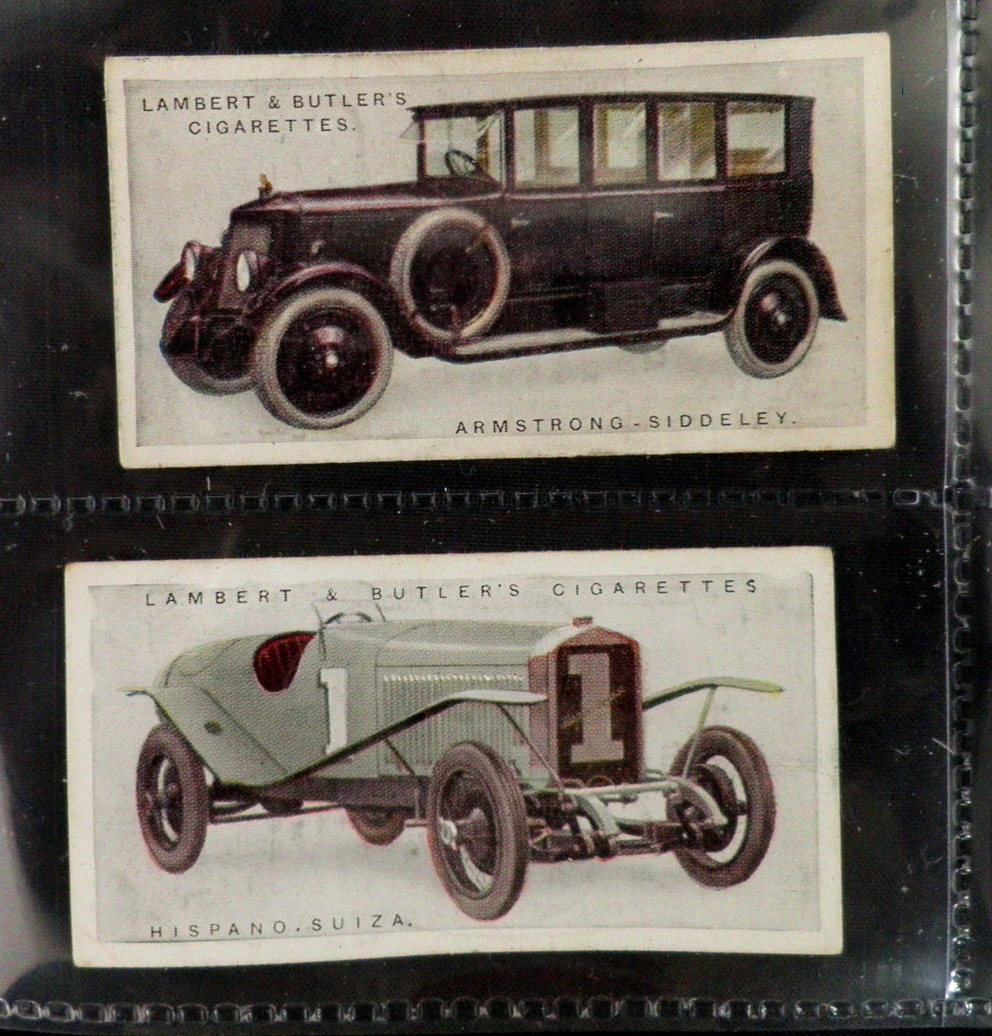 Motor Cars Cigarette Cards by Lambert and Butler Set of 25 Issued in 1922 History Vintage Cars