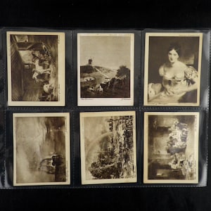 イギリスの芸術家による有名な絵画 WDとHOウィルズによるタバコカード 25枚セット 1916年発行 アート 絵画 画家 アーティスト 絵画 希少