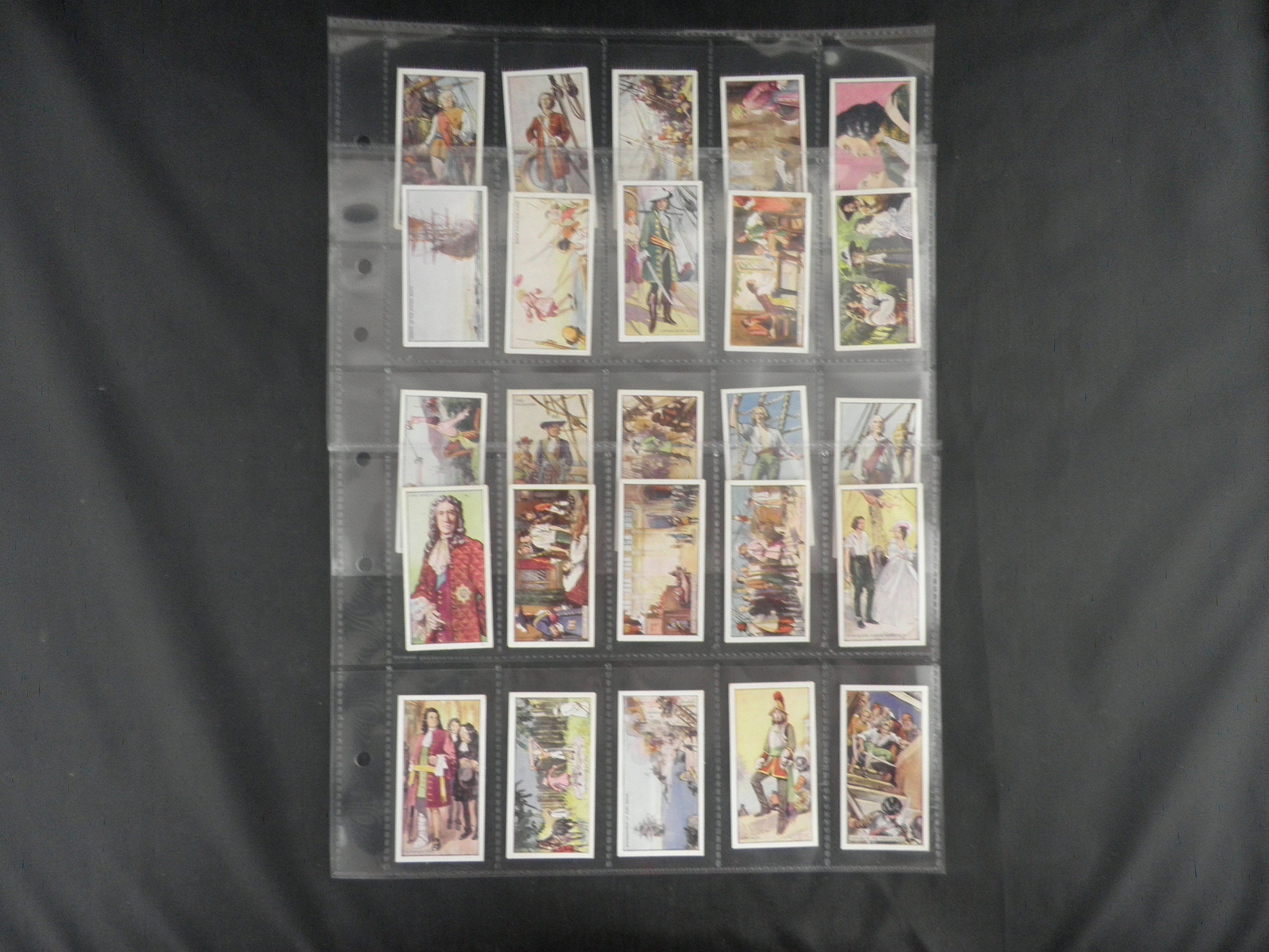 Captain Blood Cigarette Cards by B Morris Set of 25 Issued in 1937 Film Book Pirate  Gift Present  Rare