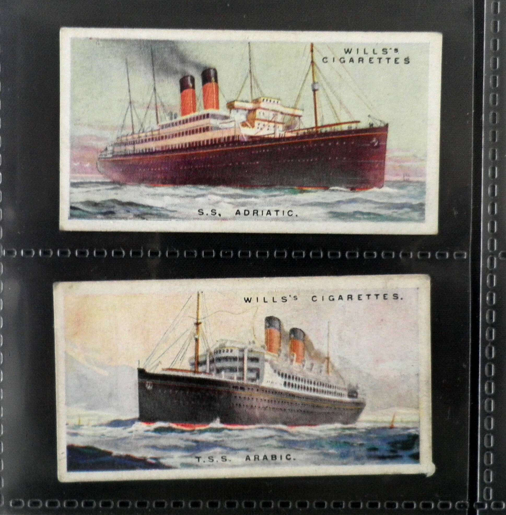 WD & HO Wills による世界の商船のタバコカード 50 枚セット 1924 年