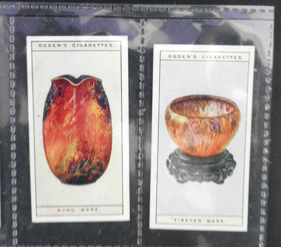 rare cigarette cards value Modern British Pottery by Ogdens Set of 50 Issued in 1925 Pottery Vases Ceramics Modern Collectable 18 Vintage rare cigarette cards