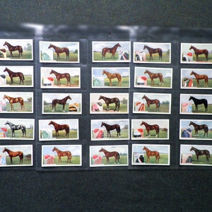 Derby Entrants 1926 Cigarette Cards by Ogdens Set of 25 Issued in 1926  History Horse Racing Turf Flat Racing Derby  Rare Gift