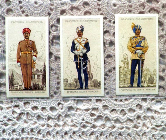 Military Uniforms of the British Empire Overseas Cigarette Cards by John  Player Set of 50 Issued in 1938 History Military Uniform Rare Gift