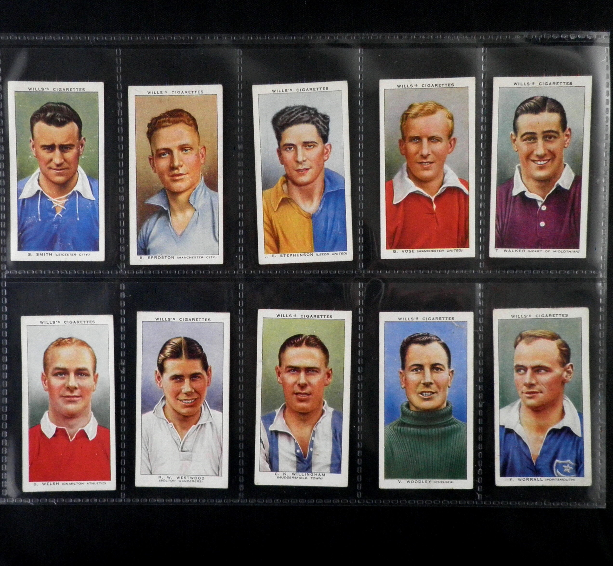 association footballers cigarette cards Association Footballers Cigarette Cards by WD & HO Wills Set of 50 Issued  in 1939 Sport Football Soccer Players Rare Collectable