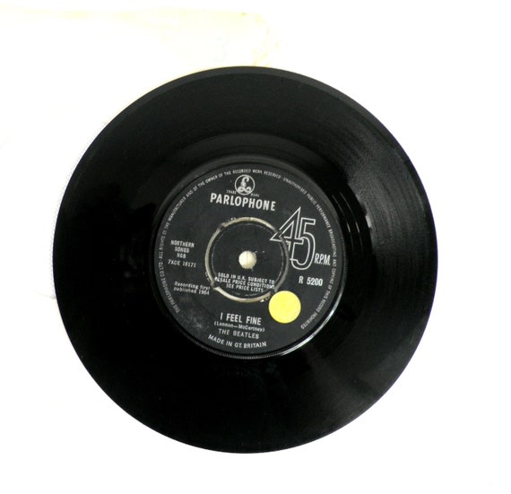 1964 I Feel Fine / She's a Woman 45 Rpm Single by the Beatles