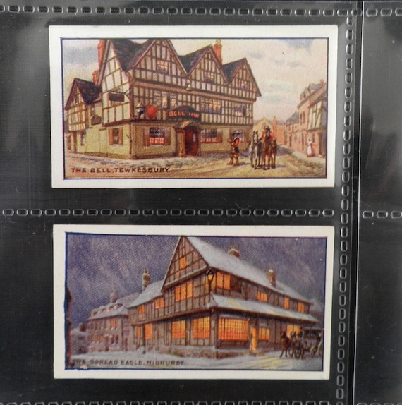 english cigarette cards CARDS. Richard Lloyd Tobacco.OLD INNS.(1923).(Full Set of 25) Old English Inns Cigarette Cards