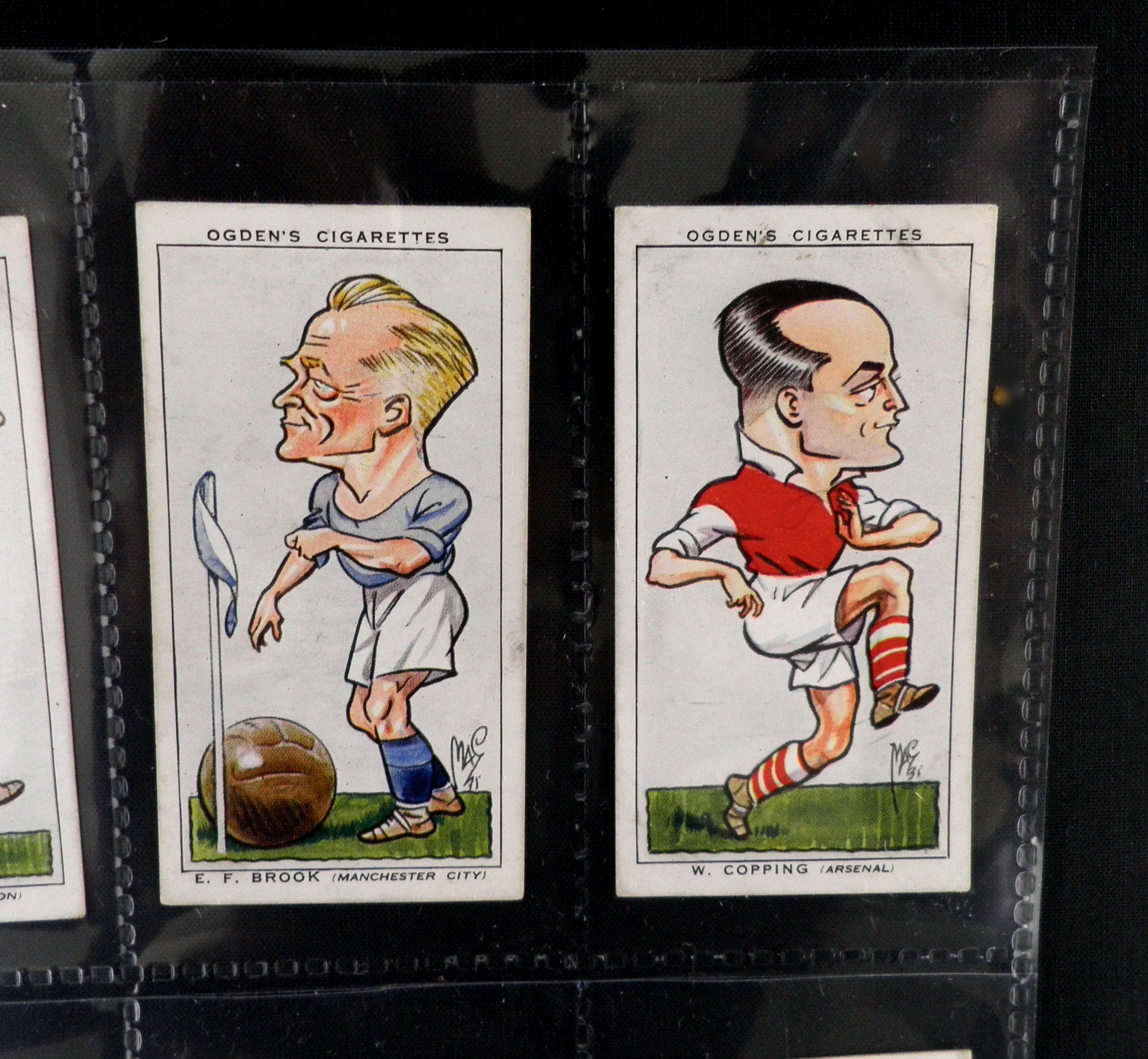 cigarette cards football Football Caricatures Cigarette Cards by Ogdens Set of 50 Issued in 1935  History Sport Rugby Football Gift Present Rare