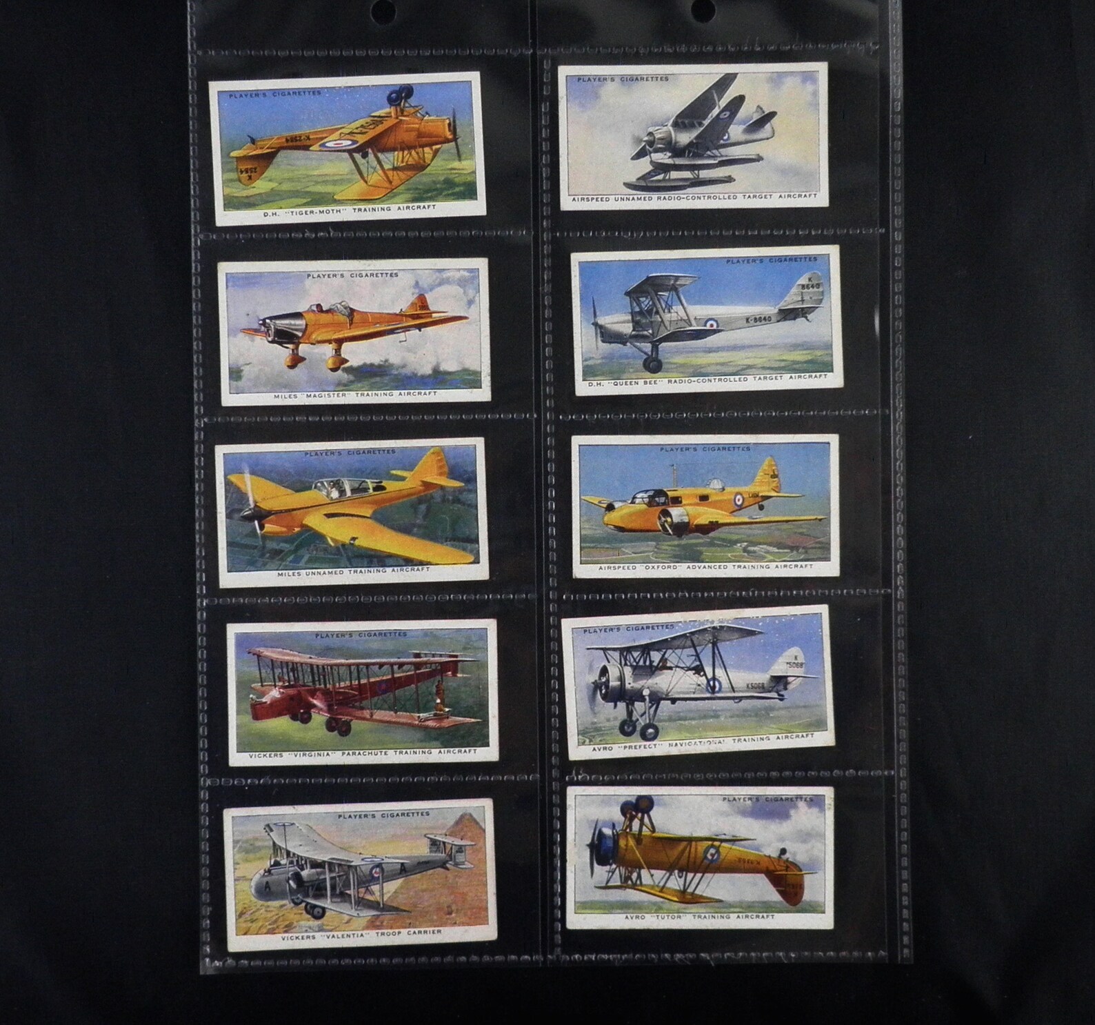 Aircraft of the Royal Air Force Cigarette Cards by John Player - Etsy
