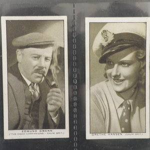 British Film Stars Cigarette Cards by Churchman Set of 25 Issued in 1934 Film Cinema Movies Stars Rare Collectable investment