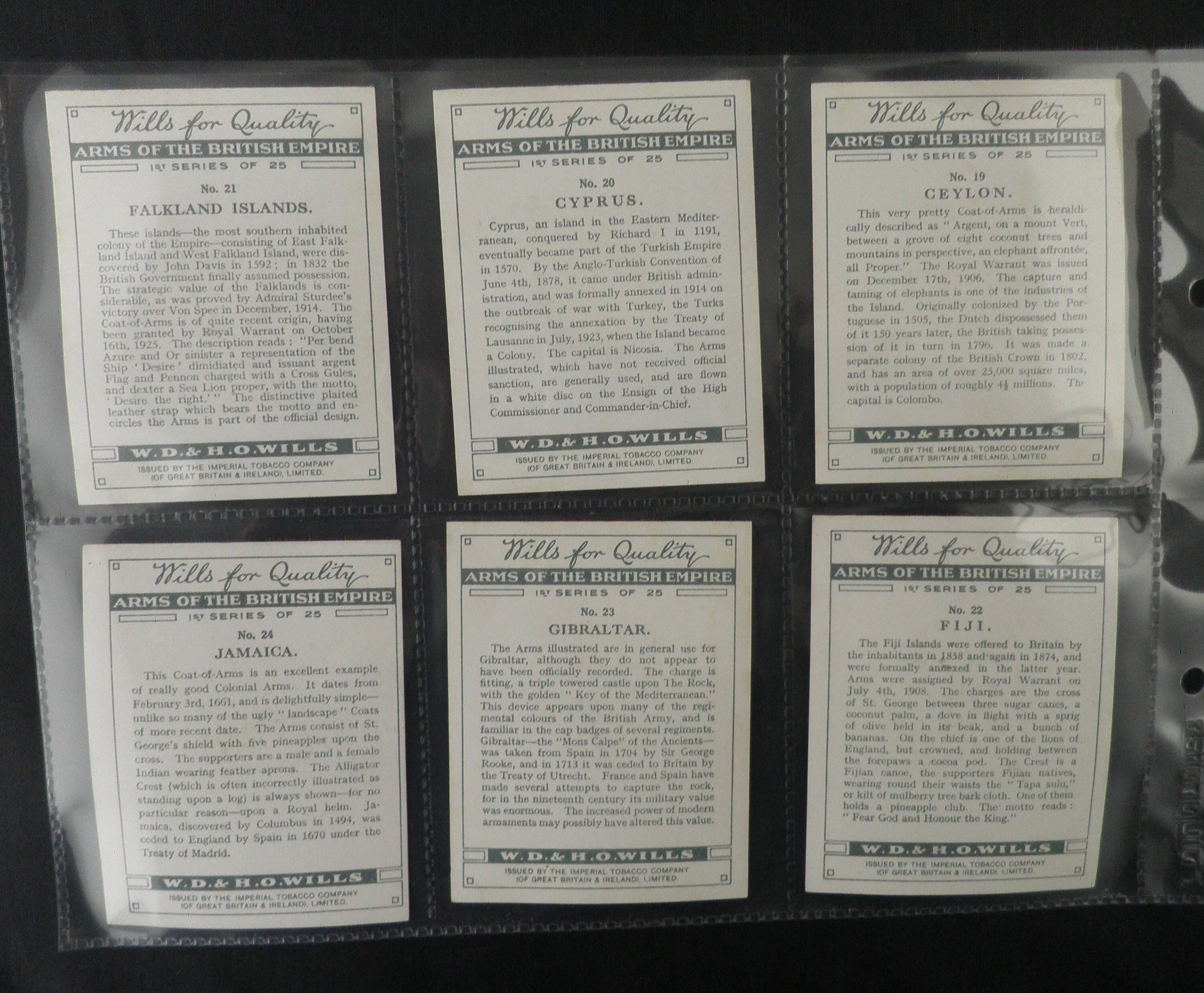 Arms of the British Empire 1st Series Cigarette Cards by WD Etsy