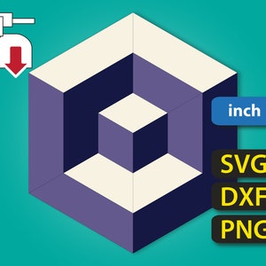 Baby Block (inch) – SVG/DXF/PNG files for English Paper Piecing