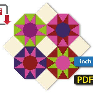 Swedish Star (inch) English Paper Piecing
