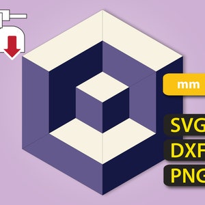 Baby Block (mm) – SVG/DXF/PNG files for English Paper Piecing