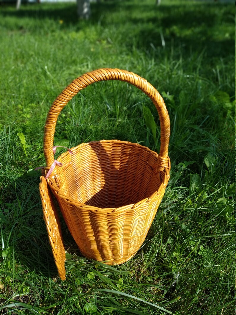Jane Birkin basket French basket handbag Wicker summer bag Etsy