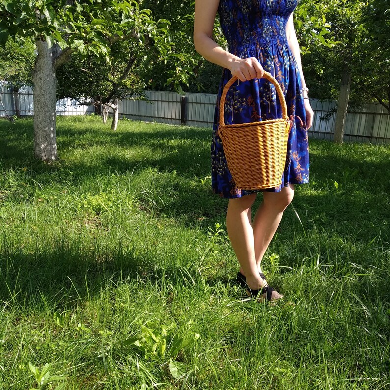 Jane Birkin basket French basket handbag Wicker summer bag Etsy