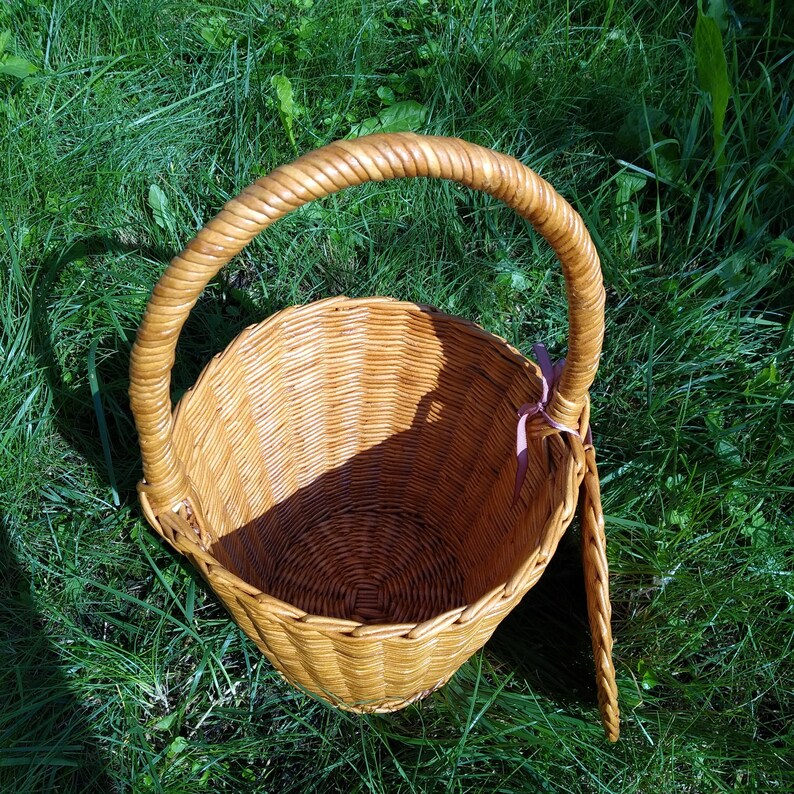 Jane Birkin basket French basket handbag Wicker summer bag Etsy