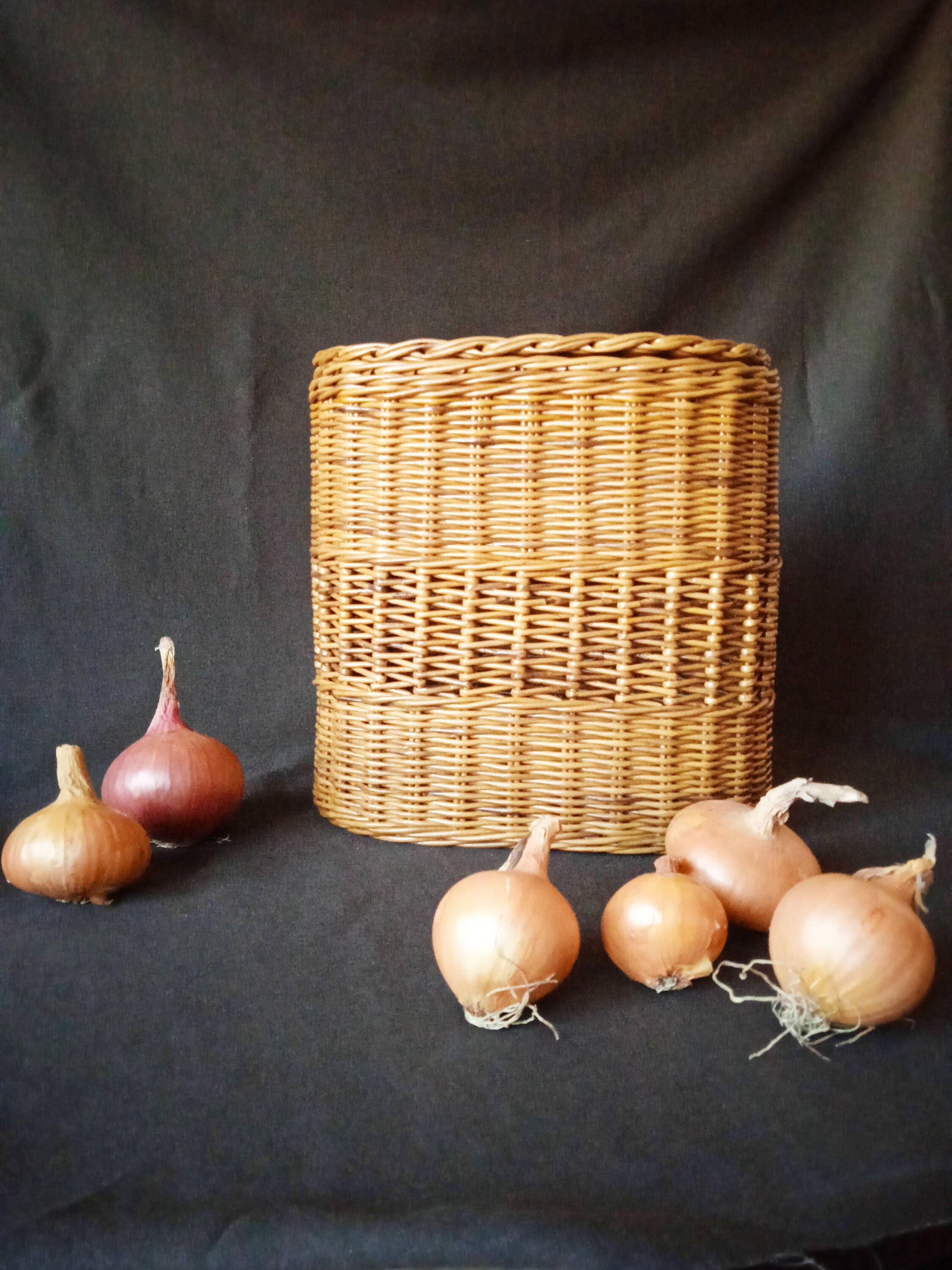 Onion Storage Basket With Lid Vegetable and Fruit Storage Etsy