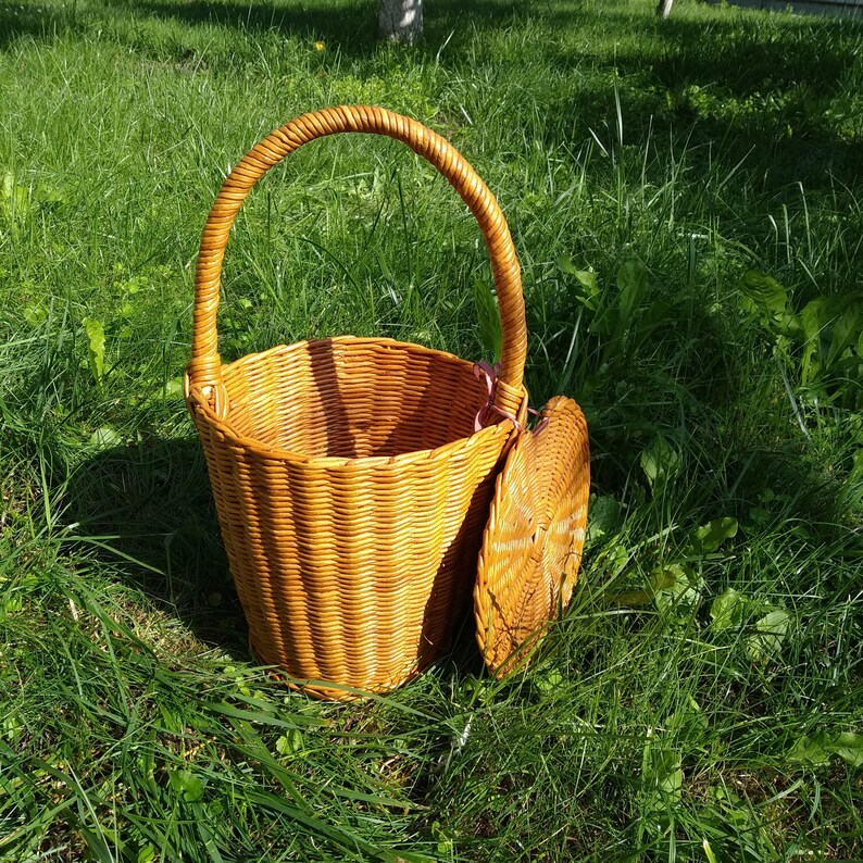 Jane Birkin basket French basket handbag Wicker summer bag Etsy