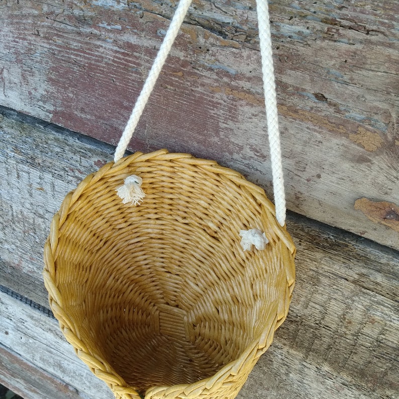 Basket door hanger for summer decoration Rustic wicker wall Etsy