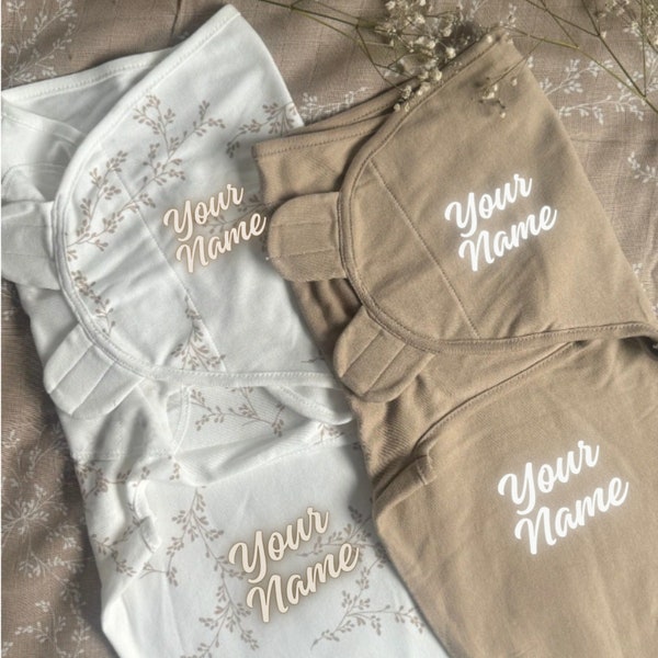 Pucktuch mit Name personalisiert, Pucktuch Baby, Pucktuch mit Name, Pucktücher, Überwurf, Swaddle, Swaddle Decke Name, Geschenke Geburt