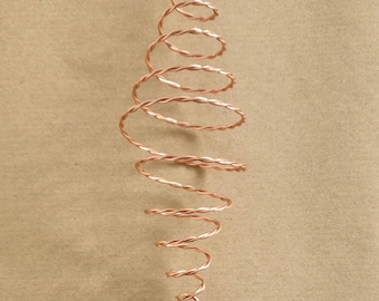 Handmade Electroculture Antennae x 3 - Pure Copper Double Ighina - For Indoor & Outdoor Plants