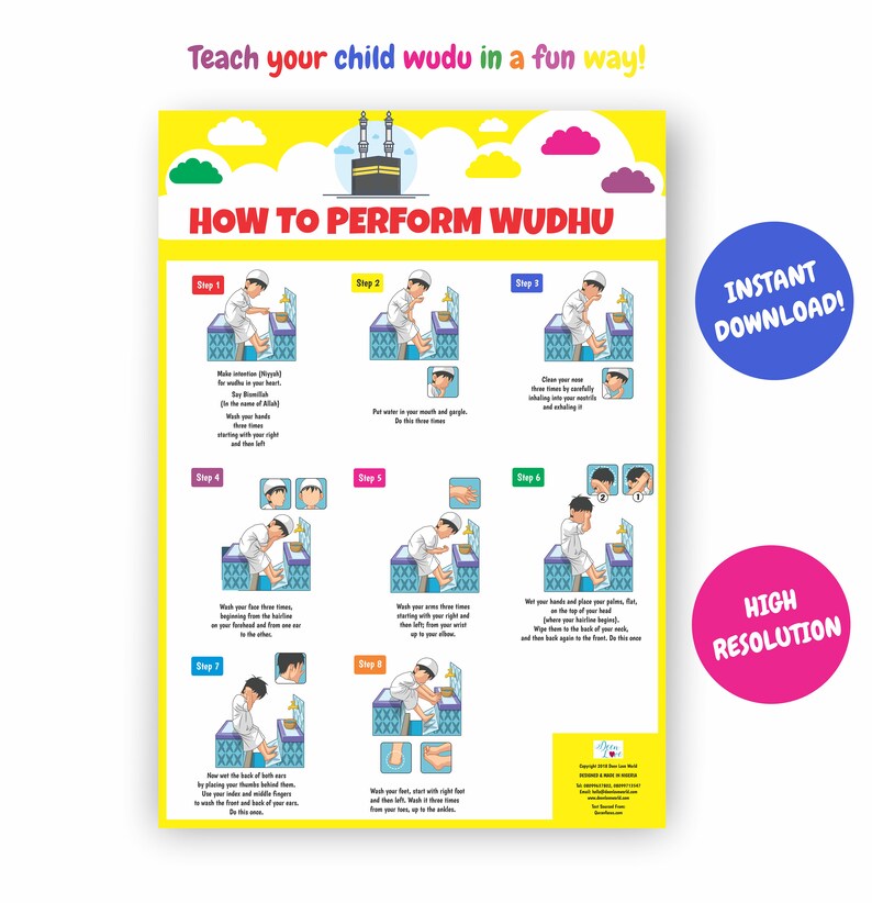 Wudu Chart