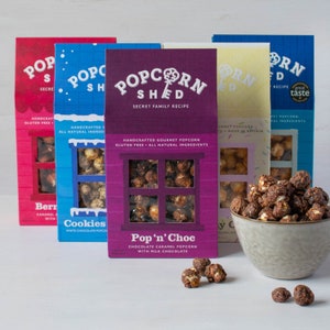 Ultimate Chocolate Gourmet Popcorn Selection - White, Milk and Dark Chocolate Flavoured Popcorn - Food Gift - Sweet Popcorn