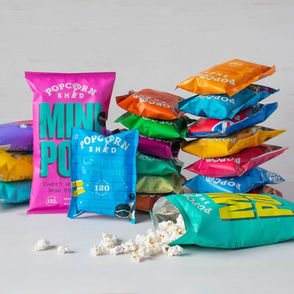 Popcorn Super Snack Bundle - 19 Delicious Popcorn Flavours - Sweet and Savoury - Food Gift - Flavoured Popcorn - Low Calorie Snacks