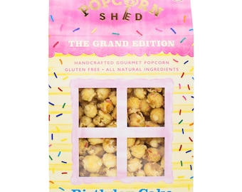 Birthday Cake Gourmet Popcorn 200g Grand Shed