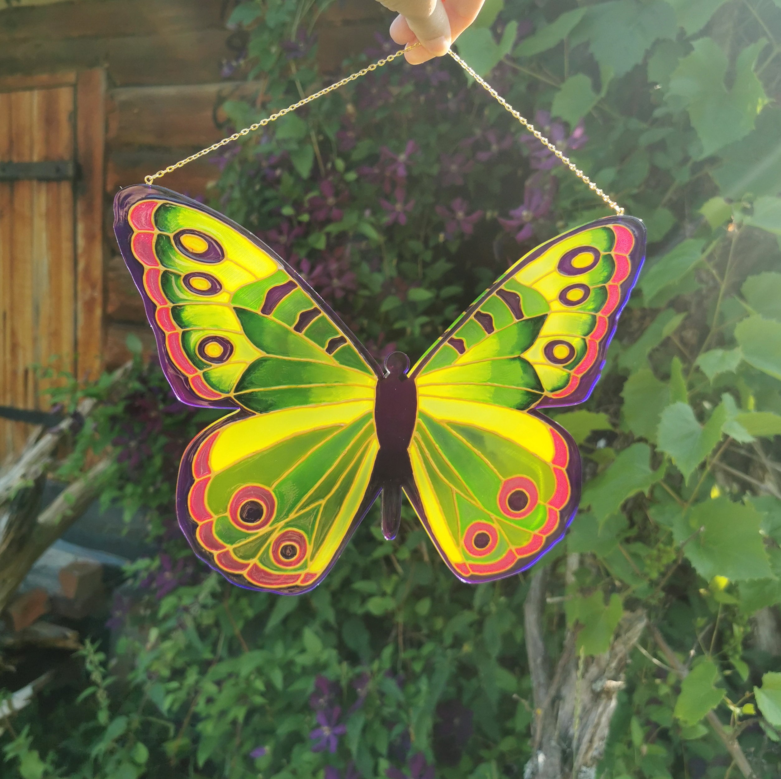 Stained Glass Butterfly Window Suncatcher Butterfly Sun Catcher for