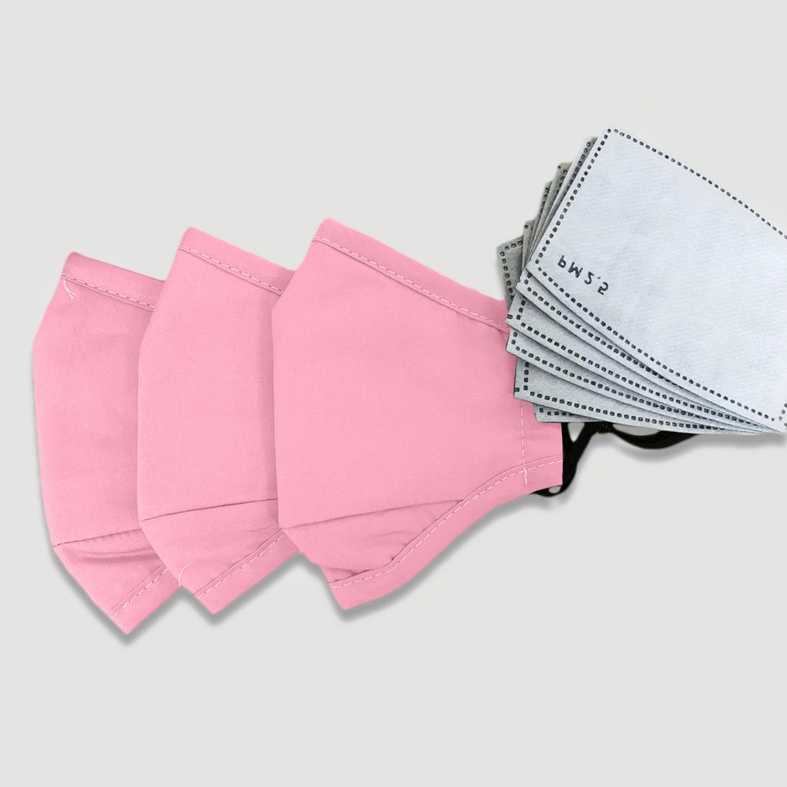 Pink Face Mask with Filter Washable Face Mask Adjustable Etsy