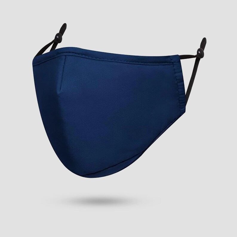 Blue Face Mask with Filter Washable Face Mask Adjustable Etsy