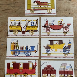Conjunto vintage de cartões postais comemorativos da ferrovia de Liverpool e Manchester