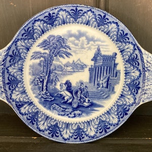 Vintage Blue & White dish by Cauldon, in the &#39;Chariot&#39; Pattern