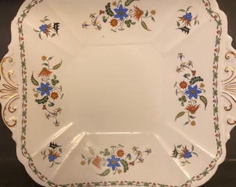 VintageBone China Plate from Shelley, England in Chelsea Pattern