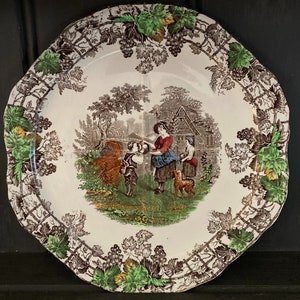 Vintage Sandwich Platter by Copeland Spode of England. Byron Series No. 2
