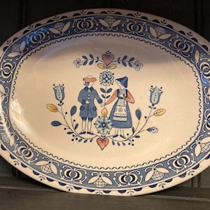 Vintage Johnson Bros. Hearts and Flowers Serving Platter