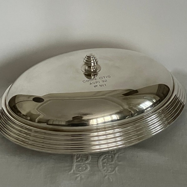 Cloche de service, métal argenté