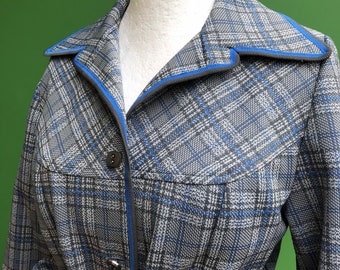 60er jahre damen jacke lang blau 60er jahre damen jacke lang blau