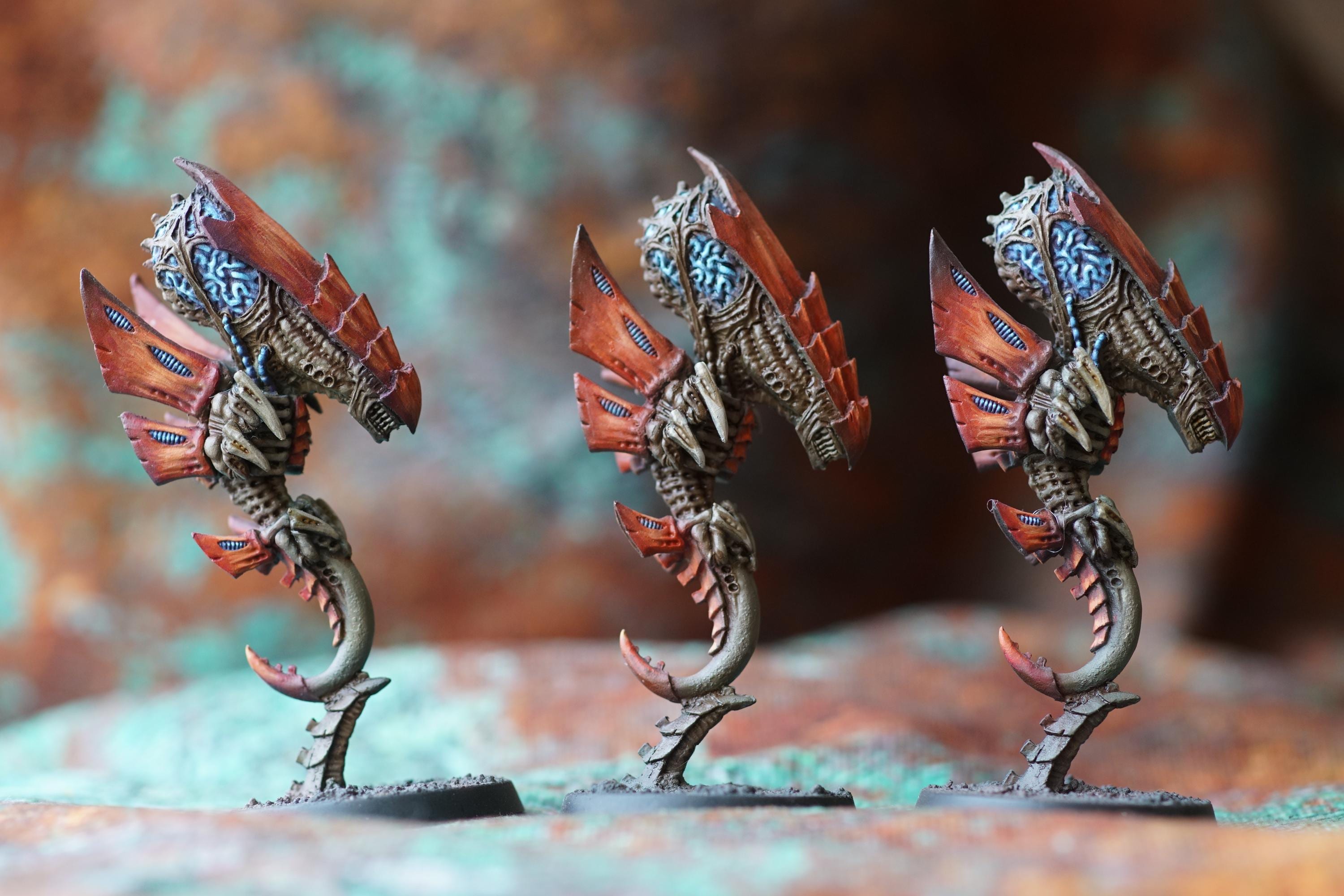 Warhammer 40k Zoanthrope - A Brood of Three - Etsy