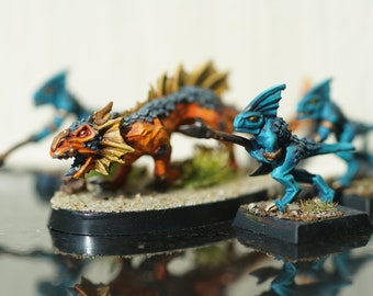Seraphon Lizardmen Spawn of Chotec Metal Old Painted