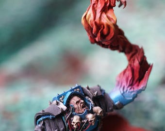 Warhammer 40k Sorcerer in Terminator Armour Alpha Legion Painted