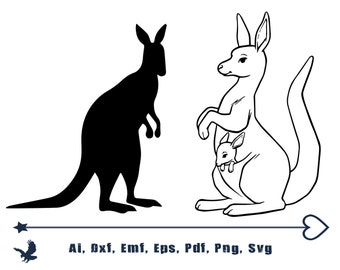 Free Free 220 Baby Kangaroo Svg SVG PNG EPS DXF File