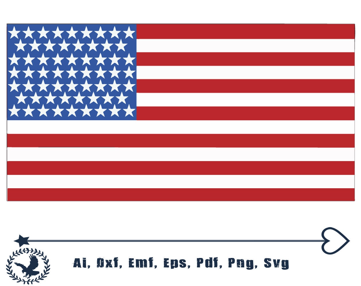 USA flag svg US flag clipart american flag svg USA flag | Etsy