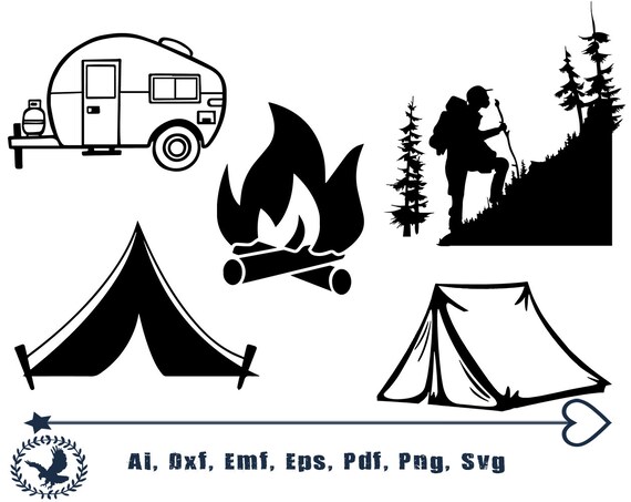 CAMP SVG Camp Svg Bundledxf Svg File for Cricut Camper | Etsy