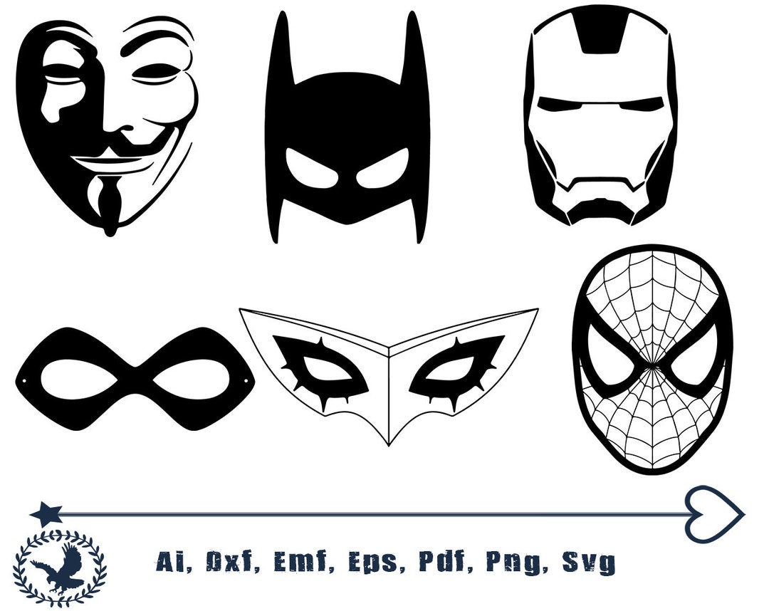 MASK SVG, Carnaval Mask Svg, Carnaval Mask Svg, Mask Cut File, Mask